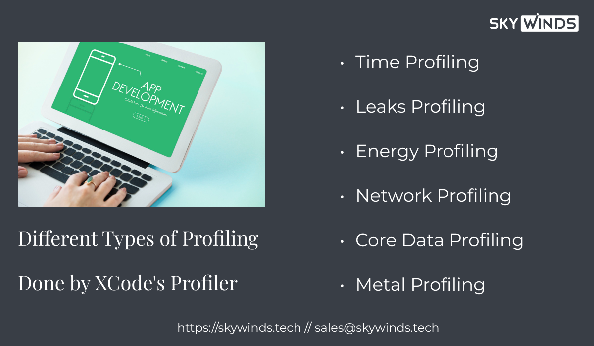 types of xcode's profiler