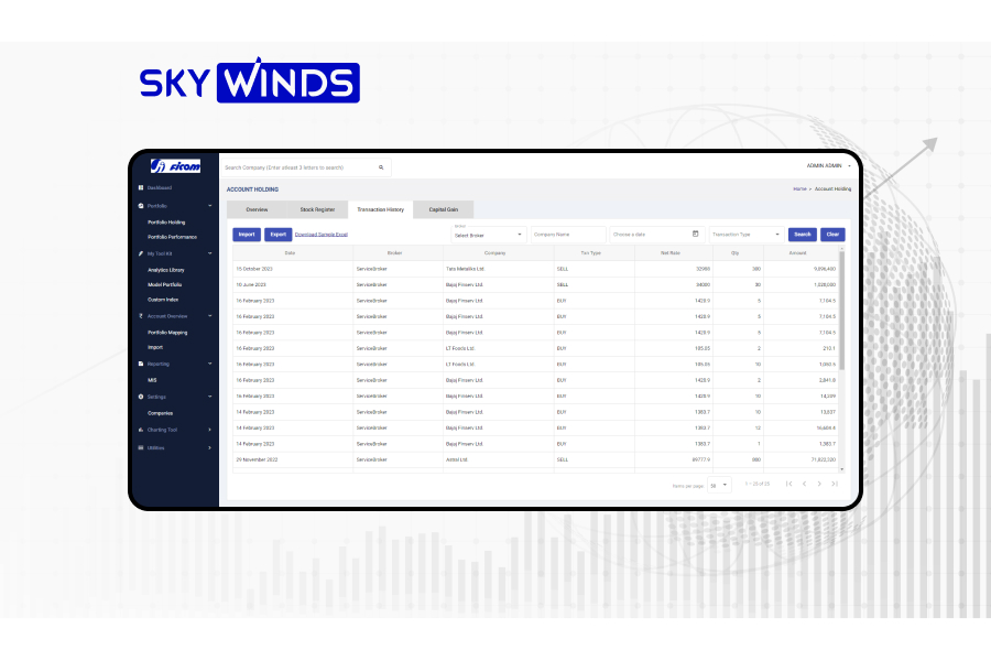 Stock Portfolio Management Platform Designed for Ficom (Case Study)