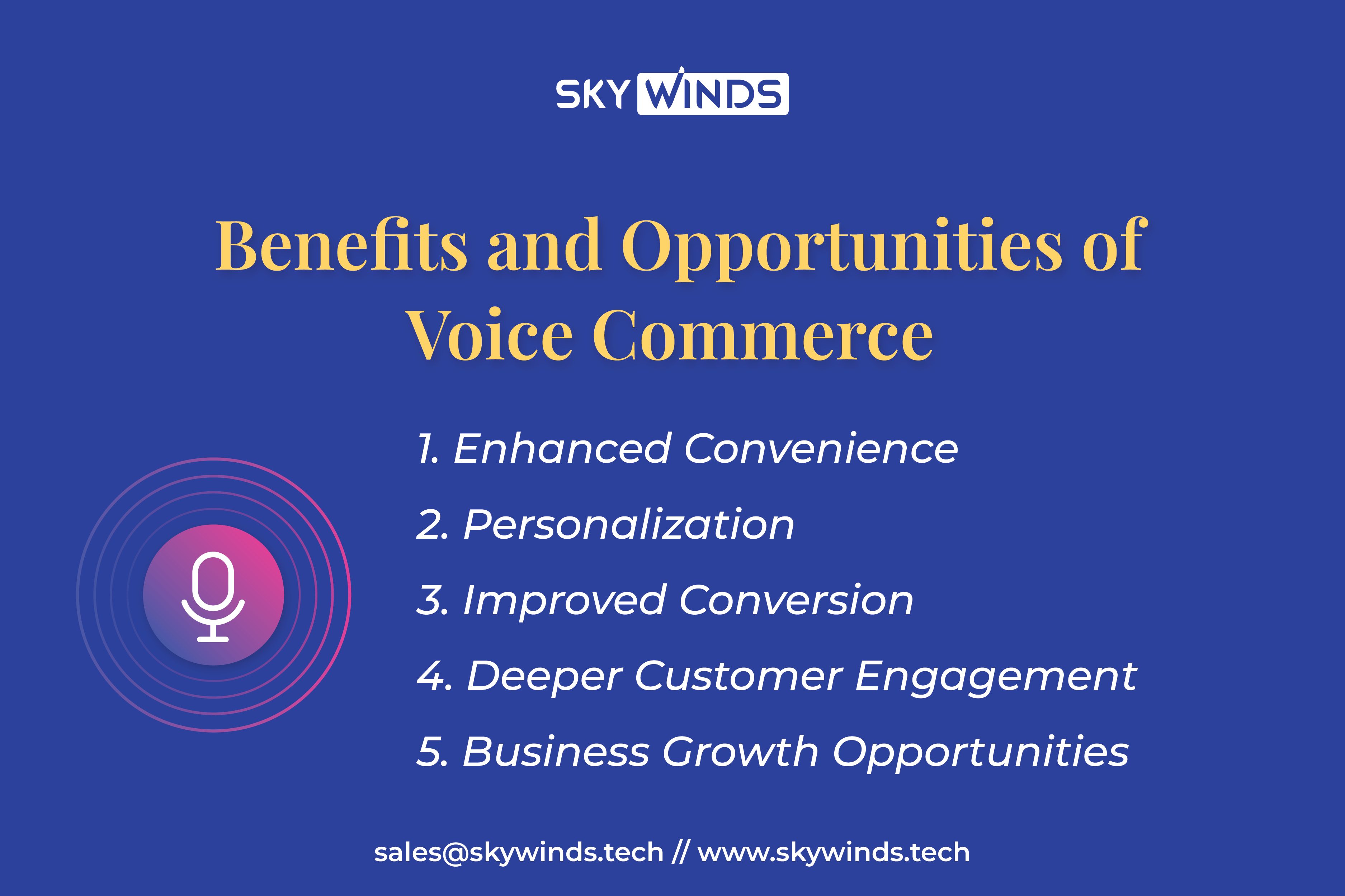 Benefits and Opportunities of Voice Commerce