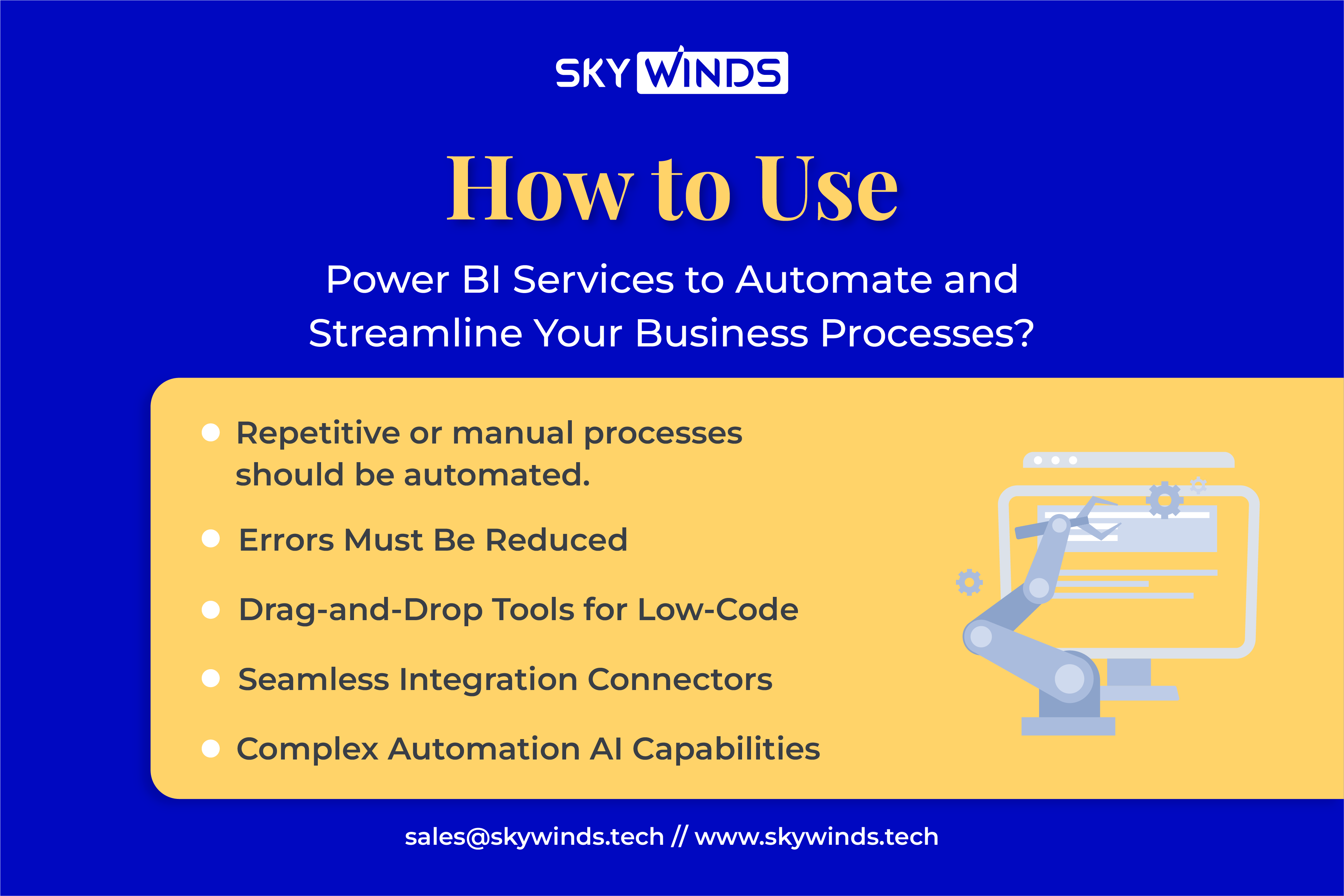 How to Use: Power BI Services to Automate and Streamline Your Business Processes