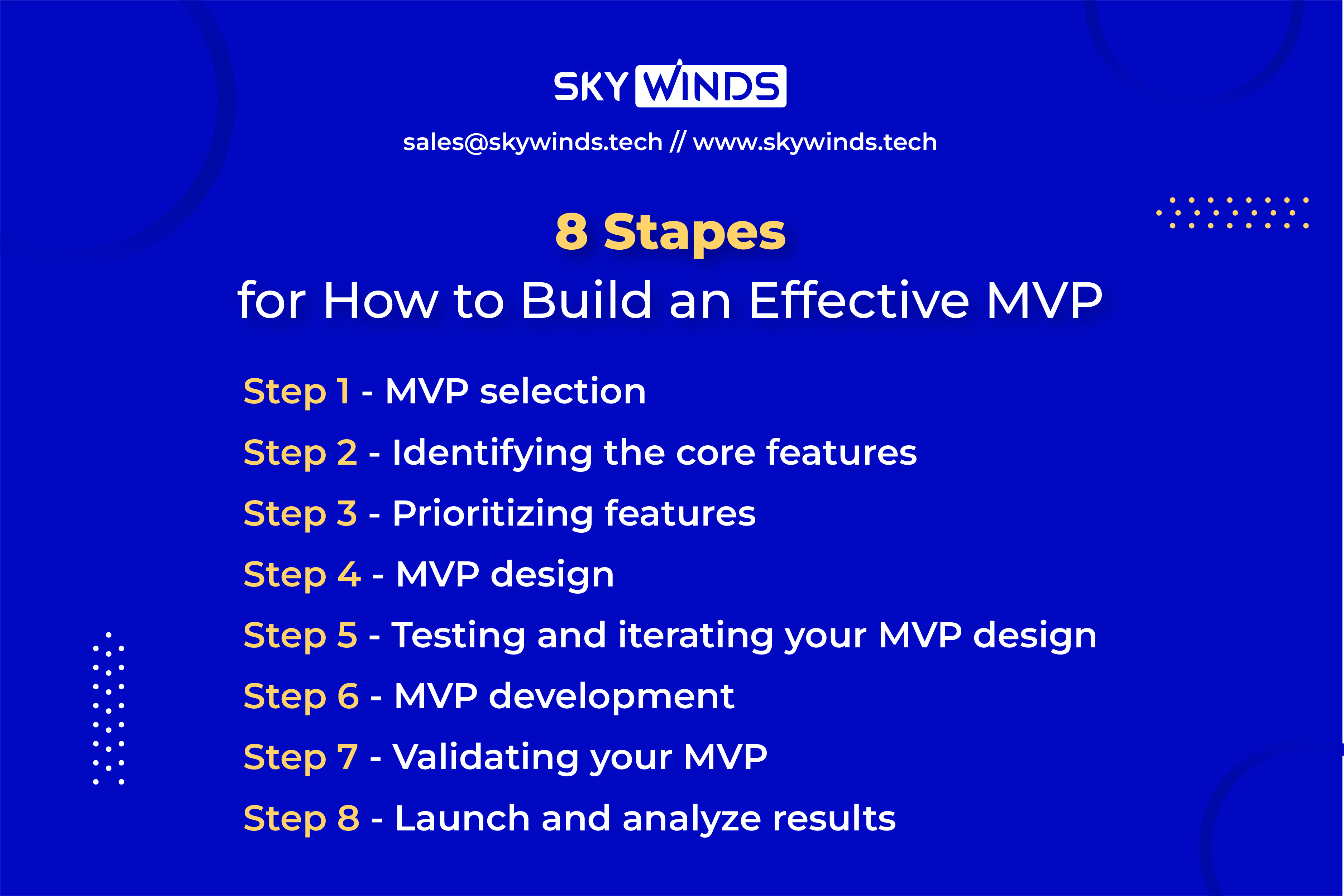 8 Steps for How to Build an Effective MVP