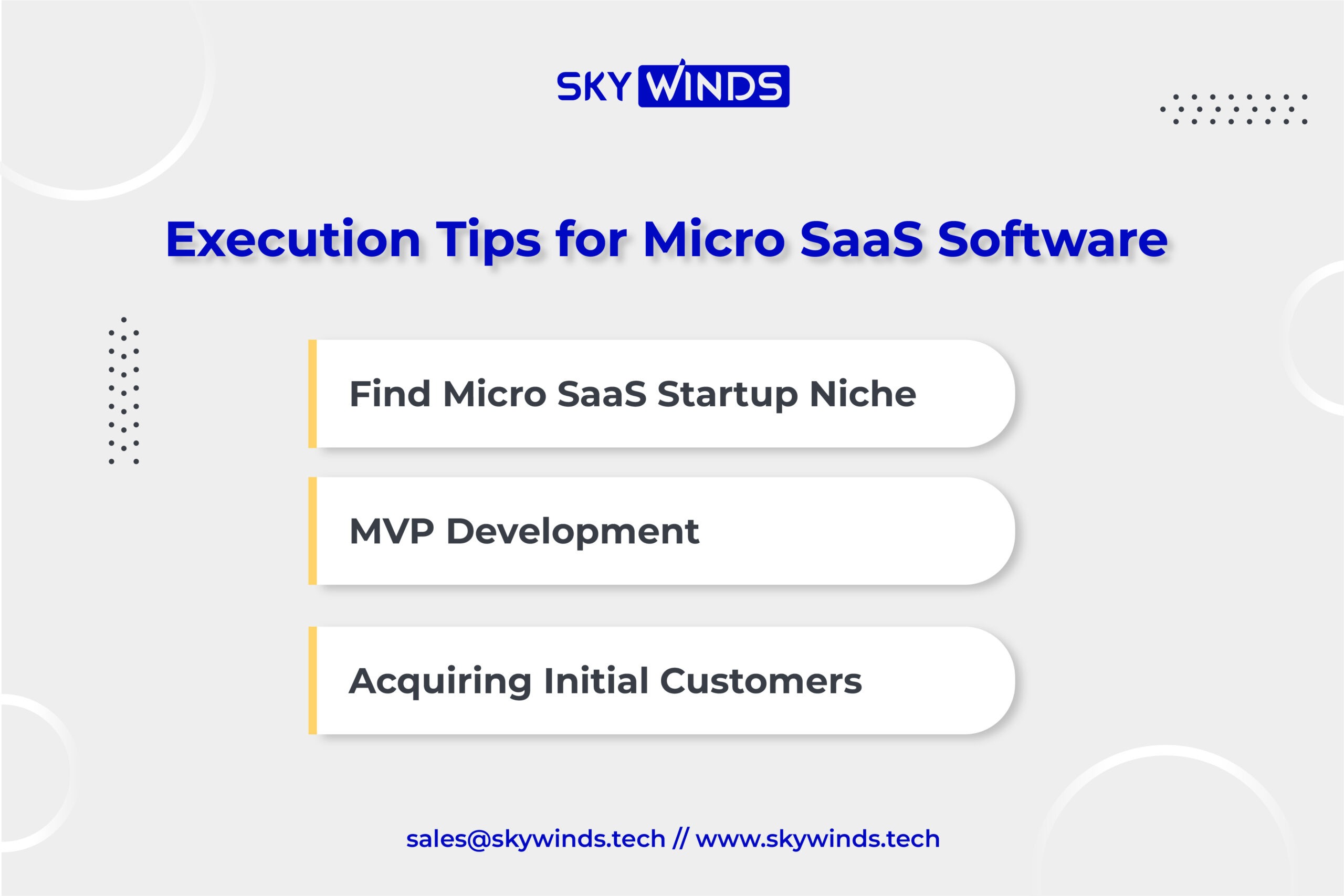 Execution Tips for Micro SaaS Software