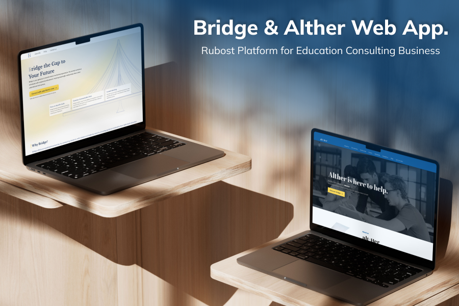 Bridge & Alther Web App: Rubost Platform for Education Consulting Business